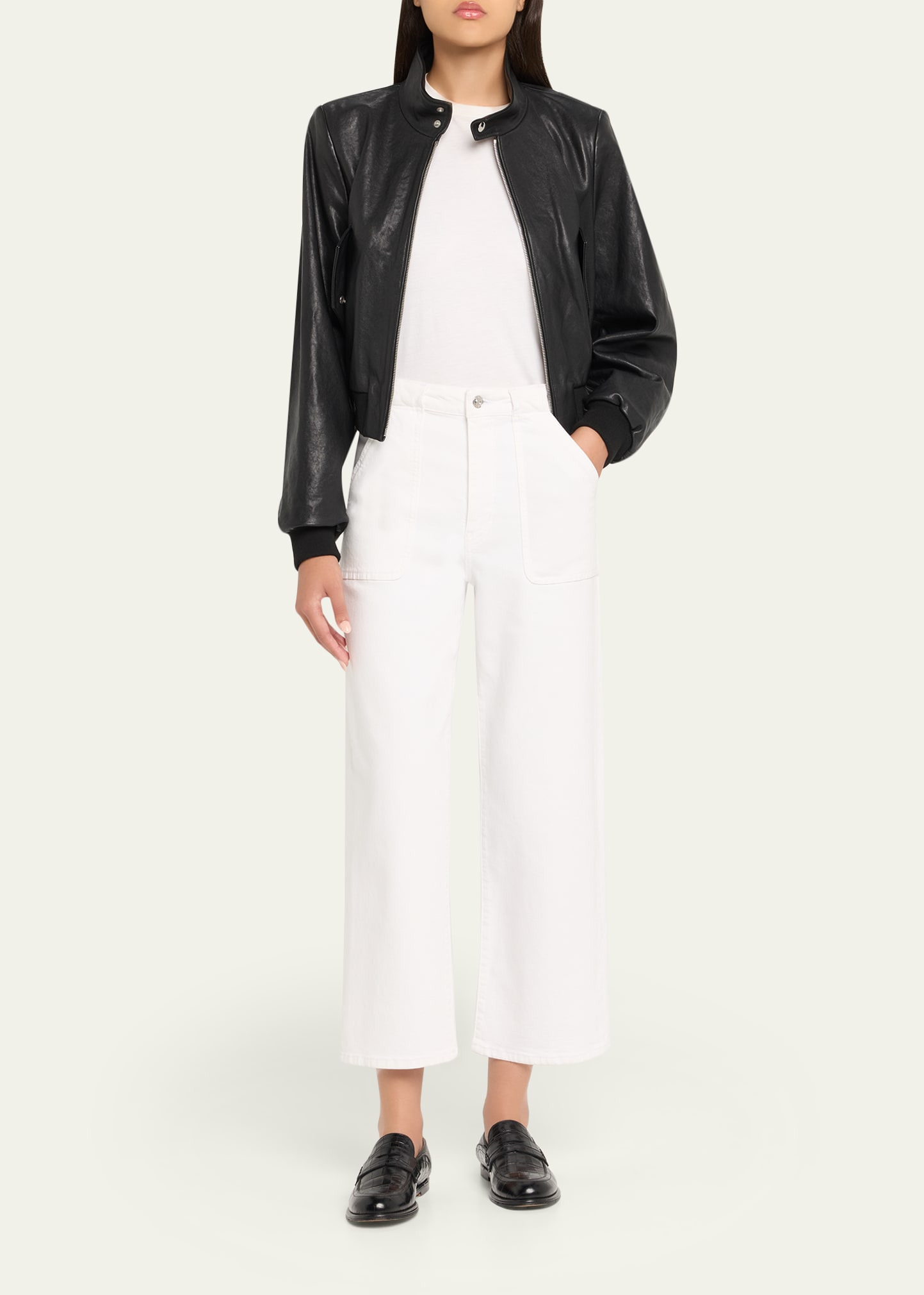 The Leather Harrington Bomber Jacket - 2