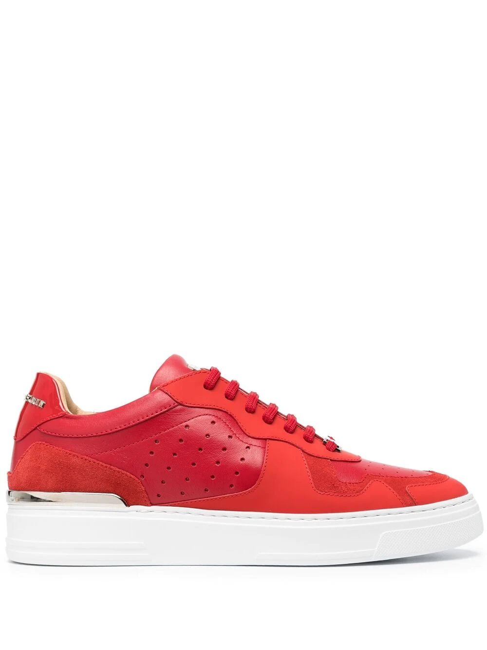 suede-panel sneakers - 1