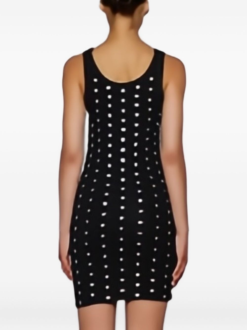 logo-embellished tank dress - 4