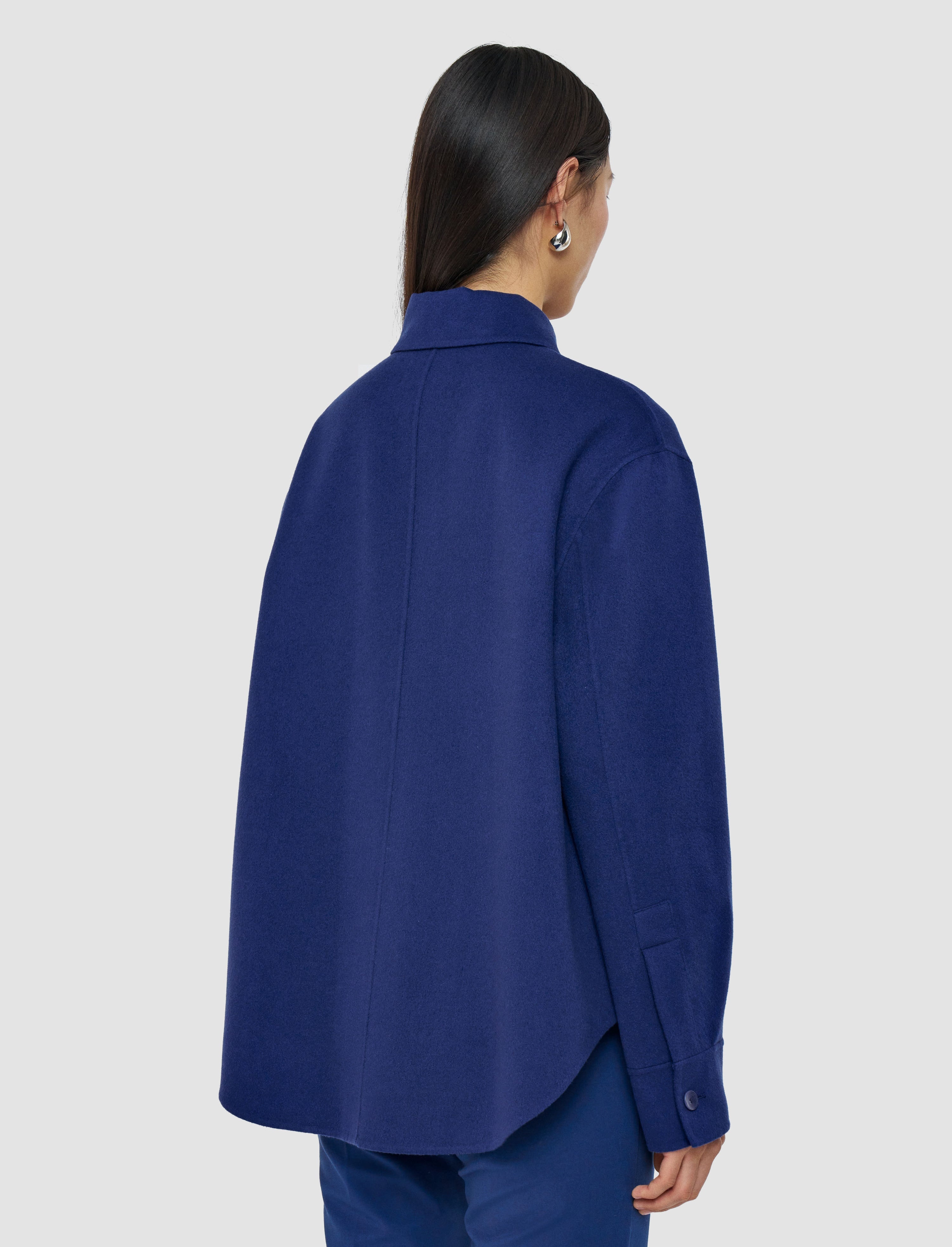 Jelia Light Double Face Wool Overshirt - 4