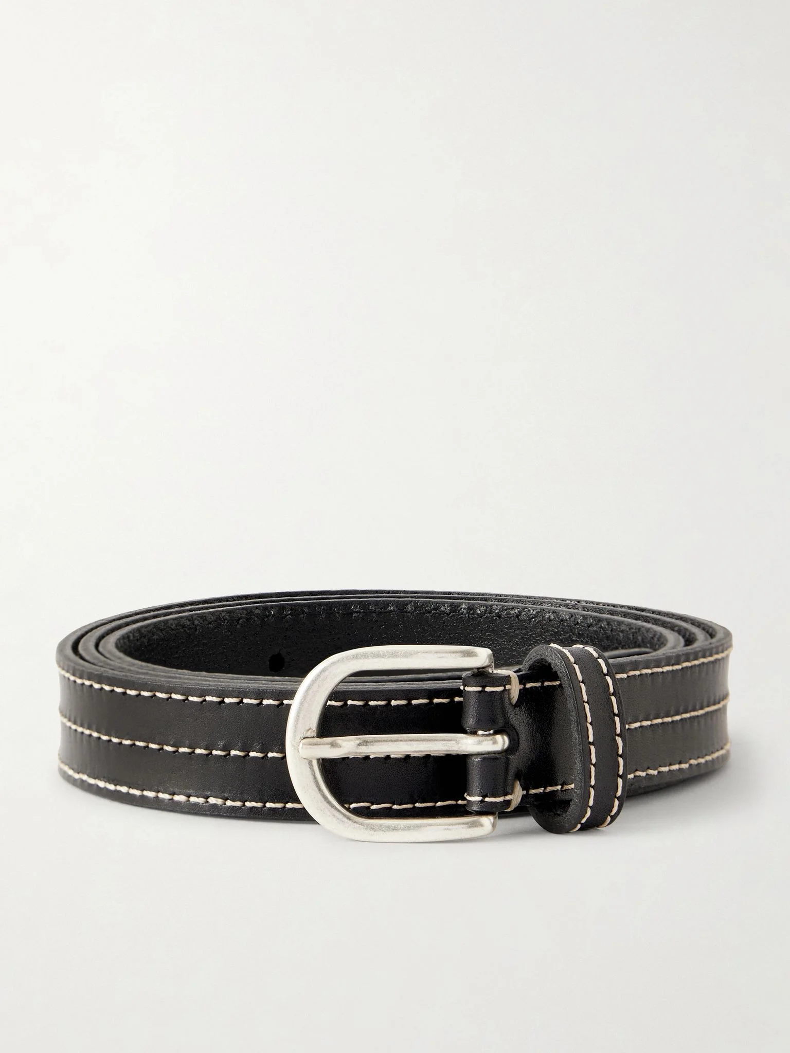 Cipher 2.5cm Leather Belt Black - 1