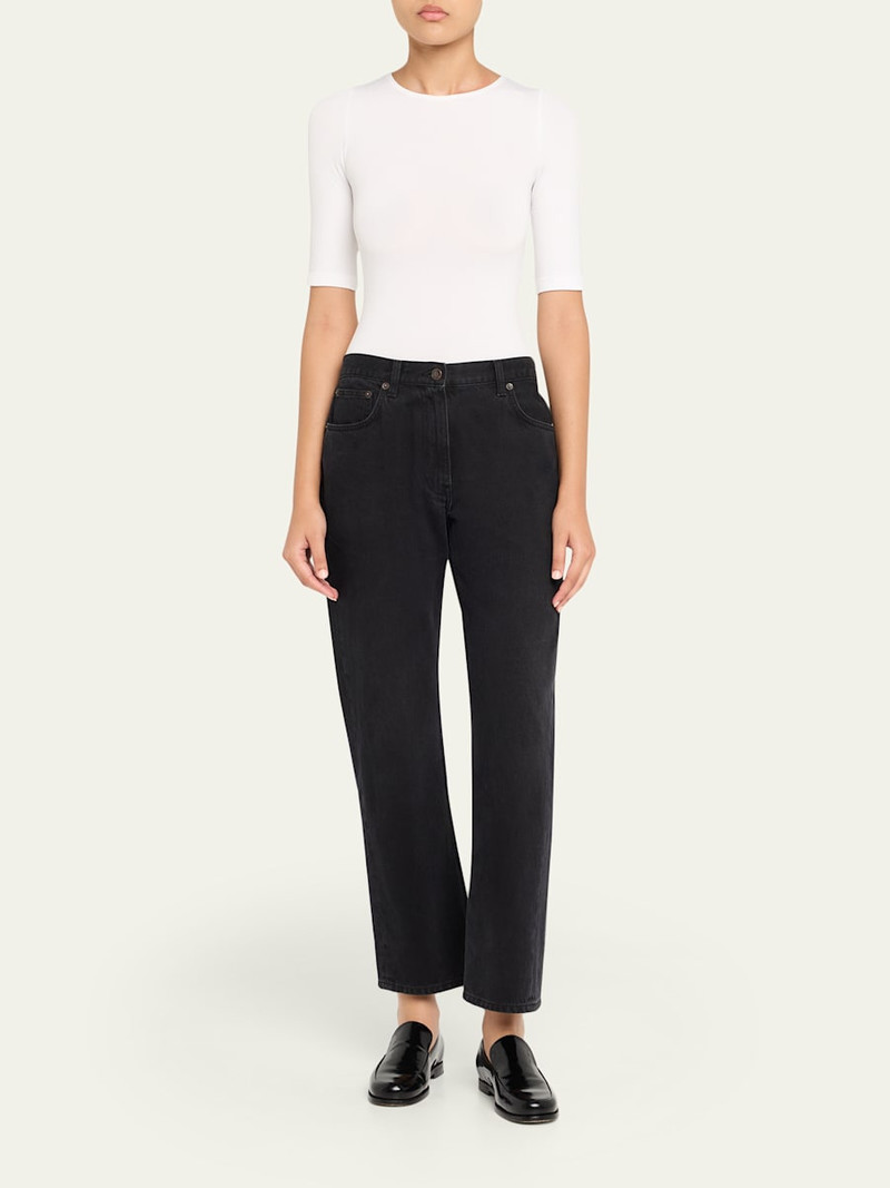 Wolford Bahamas Short-Sleeve Crewneck Bodysuit outlook