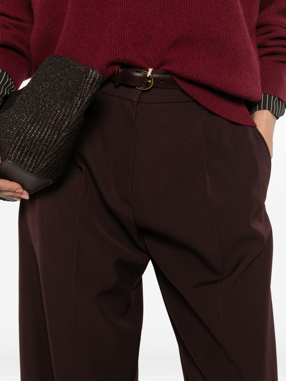 pleated-details trousers - 5
