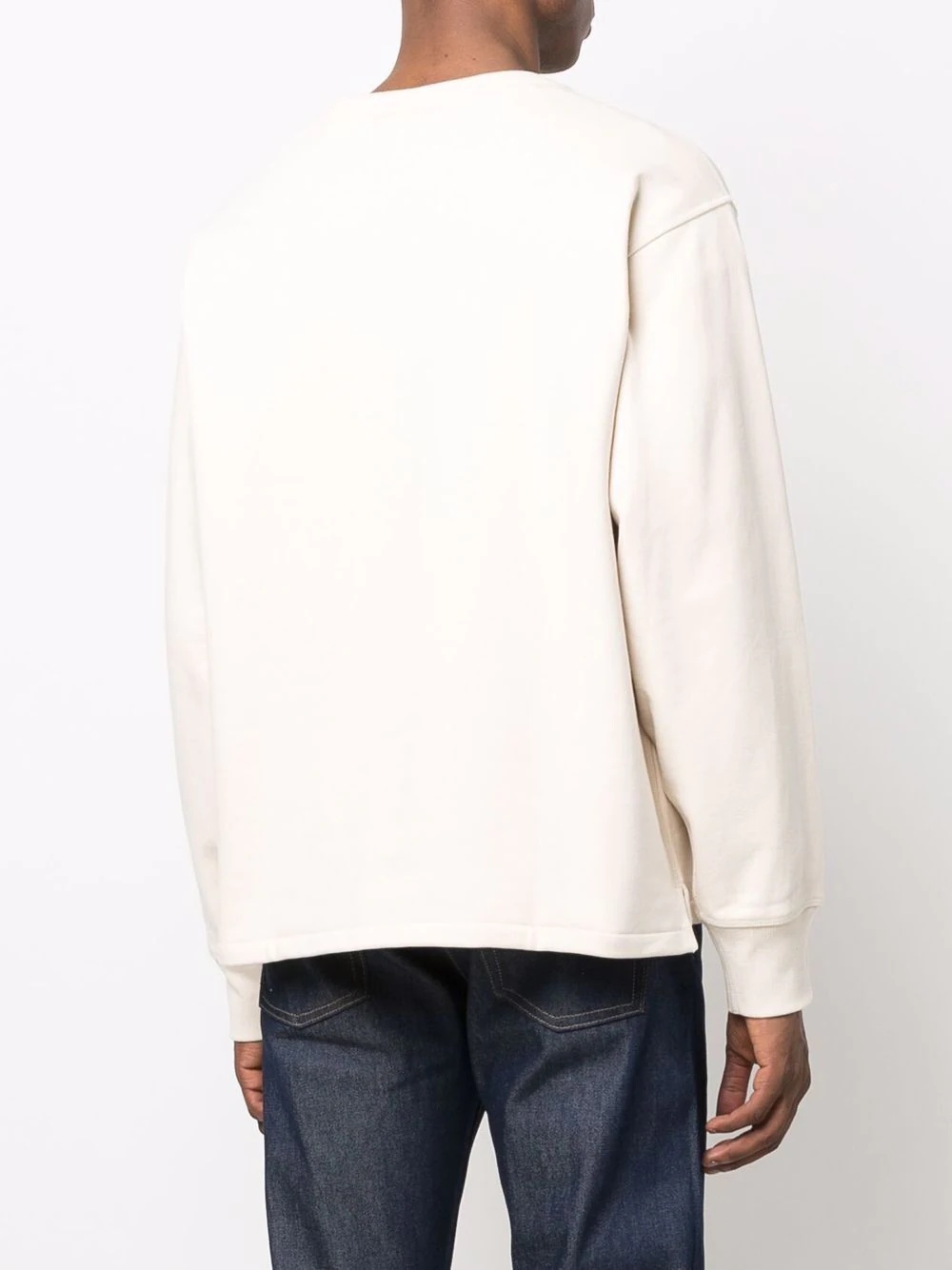 crew-neck cotton sweatshirt - 4