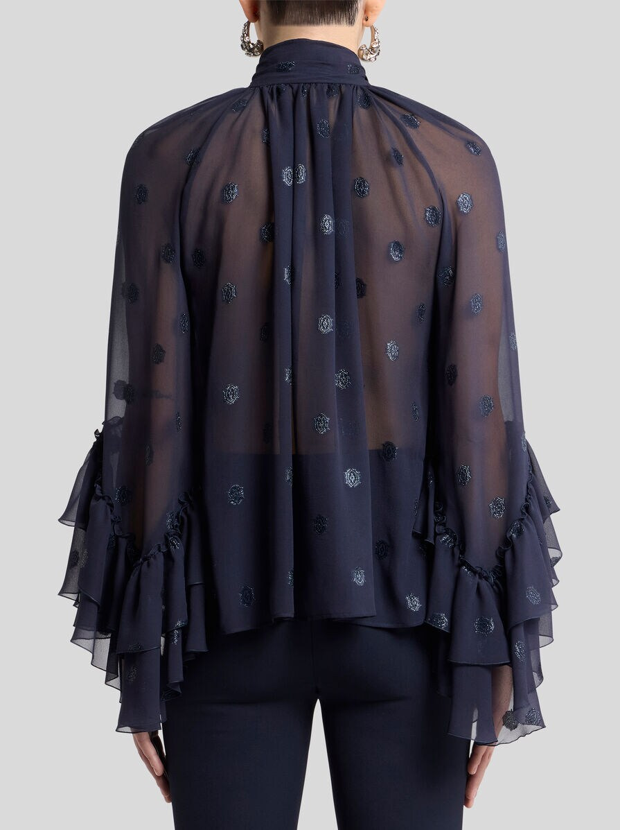 FIL COUPÉ GEORGETTE SHIRT - 5