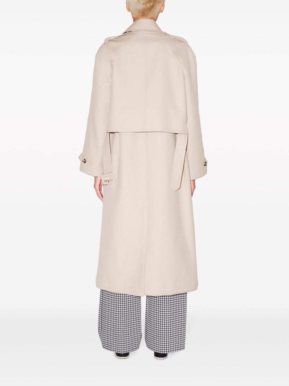 detachable-panel trench coat - 3