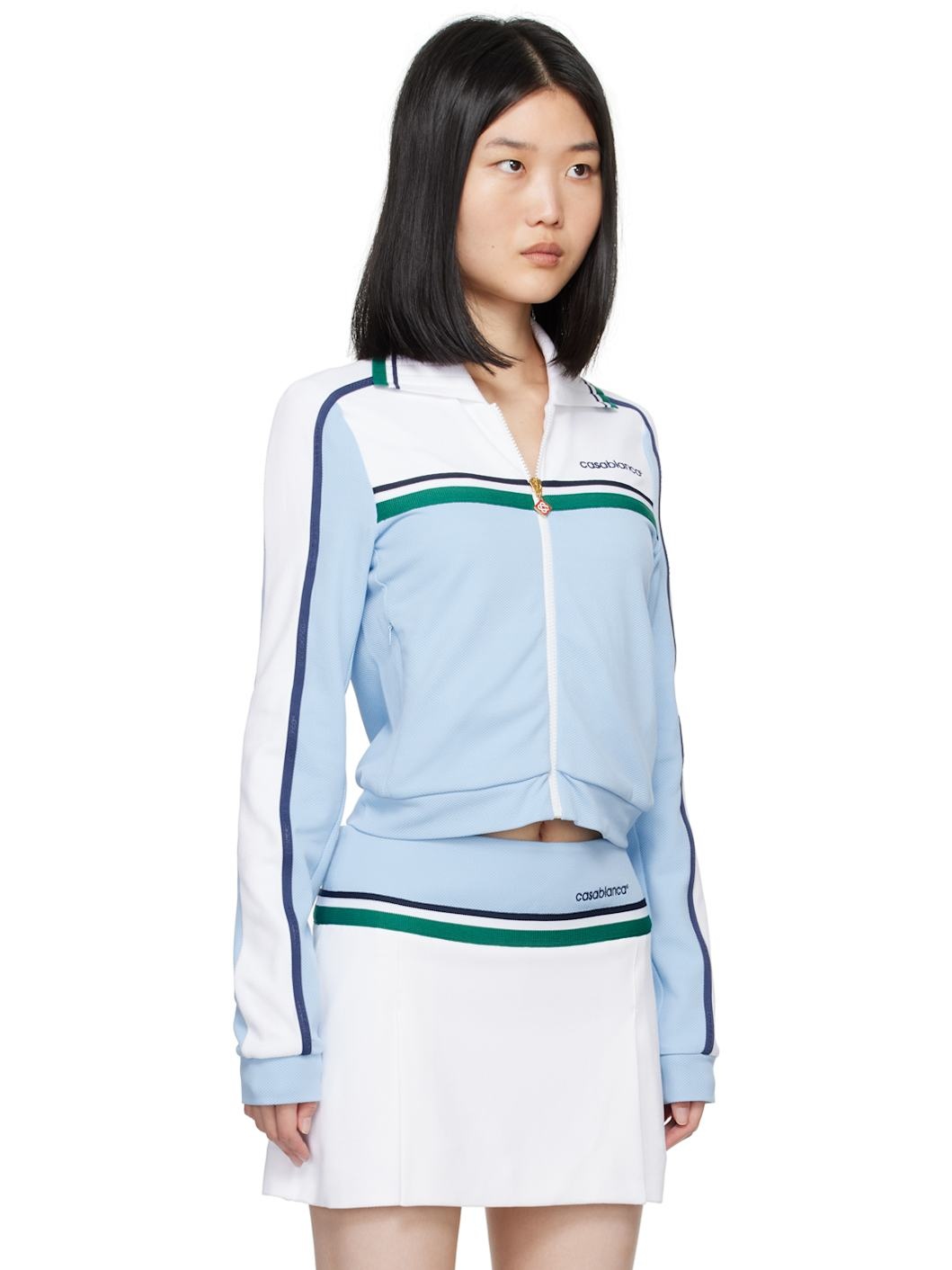 Blue Contrast Track Jacket - 2