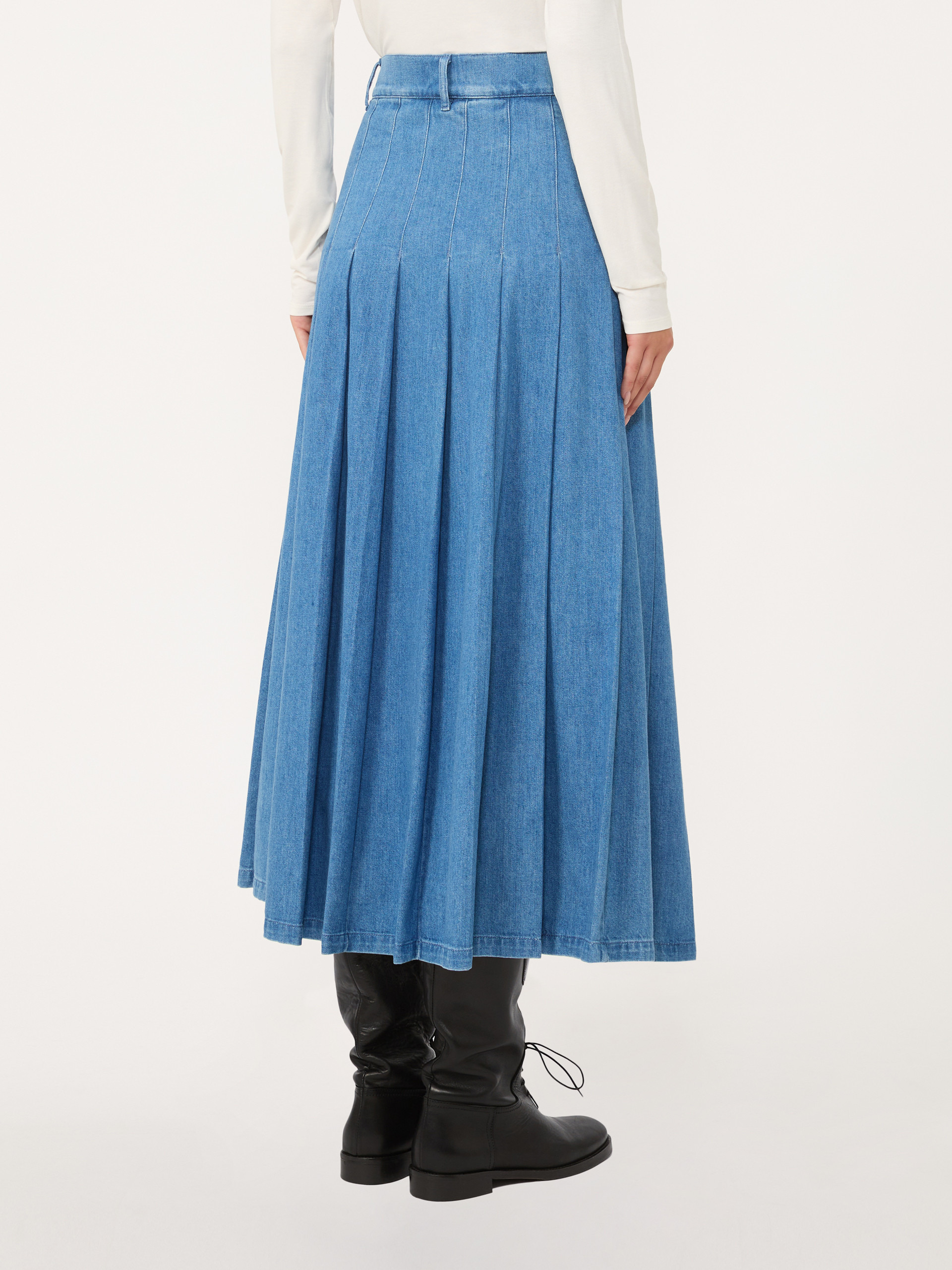 OPUNZIA Cotton denim skirt - 4