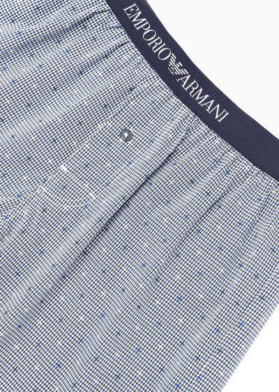 EMPORIO ARMANI Jacquard boxers with all-over pattern outlook