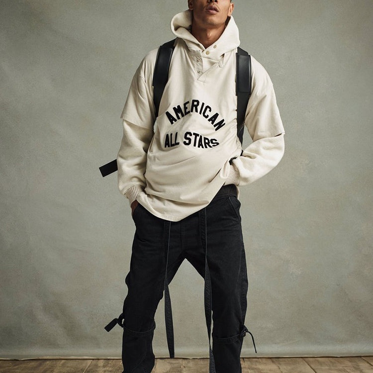 Fear of God All Star Henley Tee 'Cream Heather' FG50-017OCJ-101 - 4