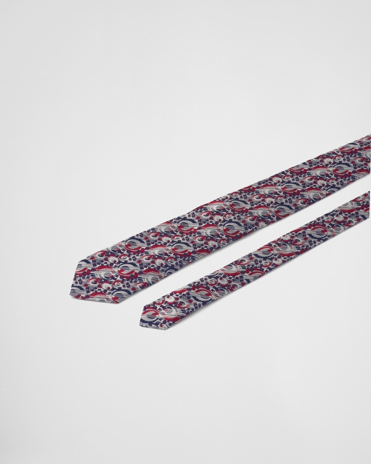 Printed silk tie - 3