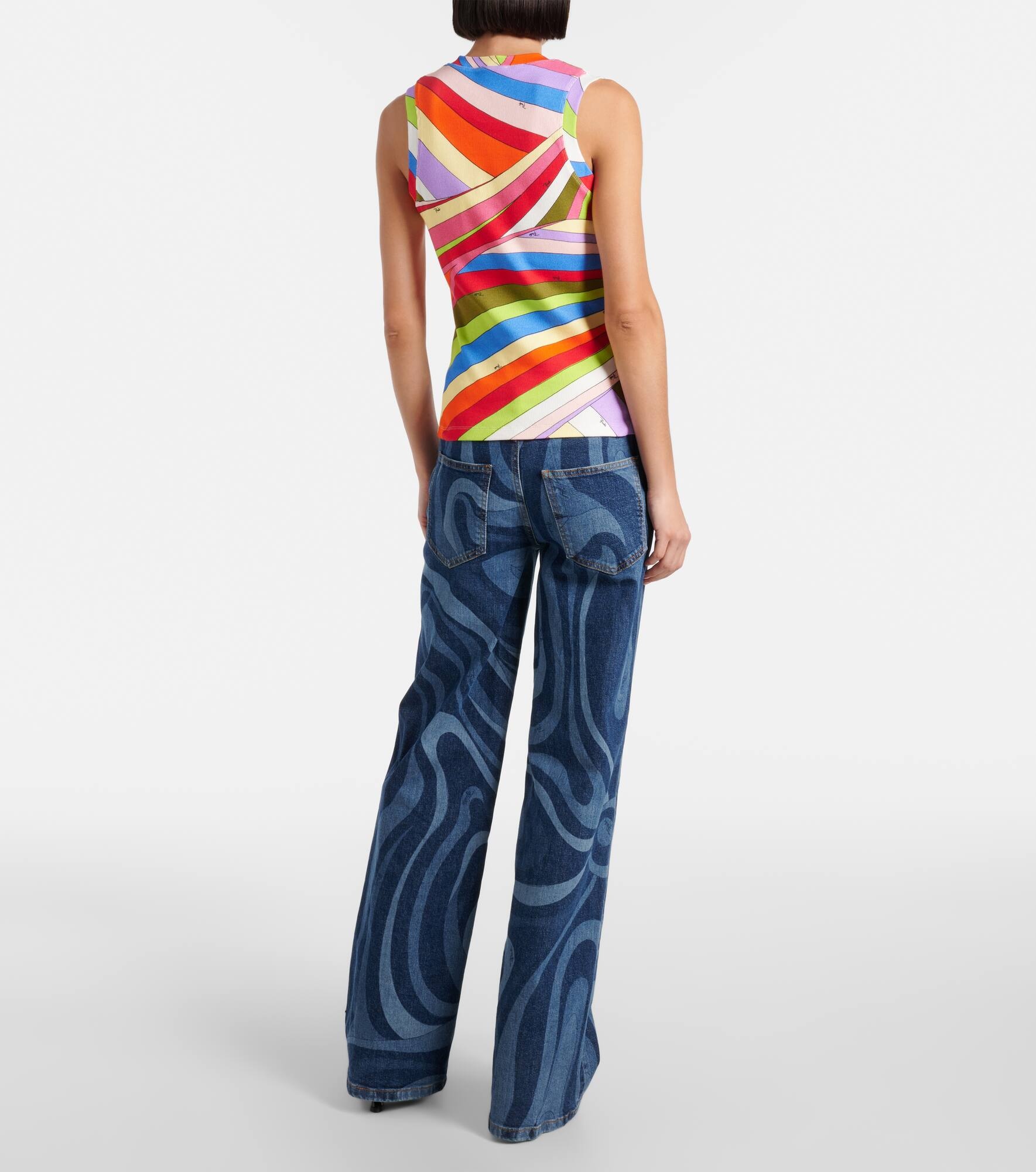 Iride ribbed-knit cotton tank top - 3