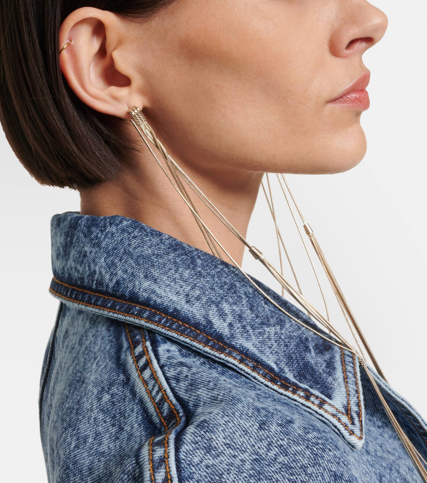 Chain necklace earrings - 6