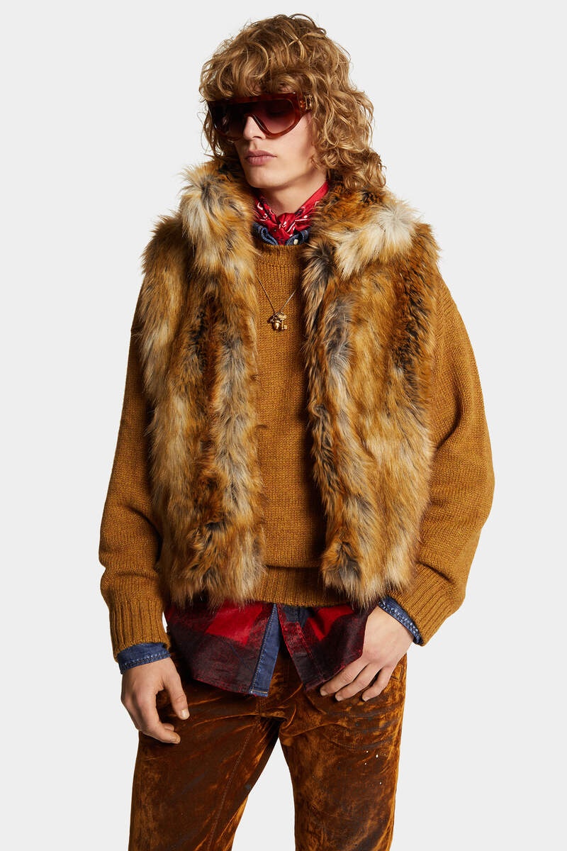 FAUX FUR VEST - 3