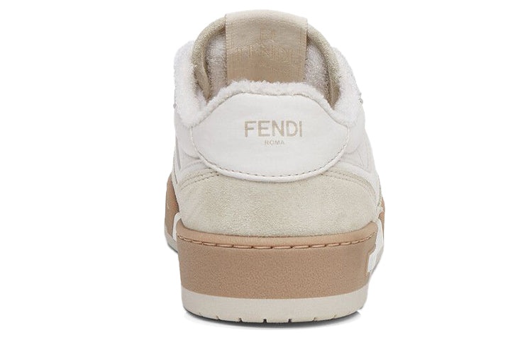 (WMNS) FENDI Match Low Top Suede 'White' 8E8252AHH2F1FHS - 5