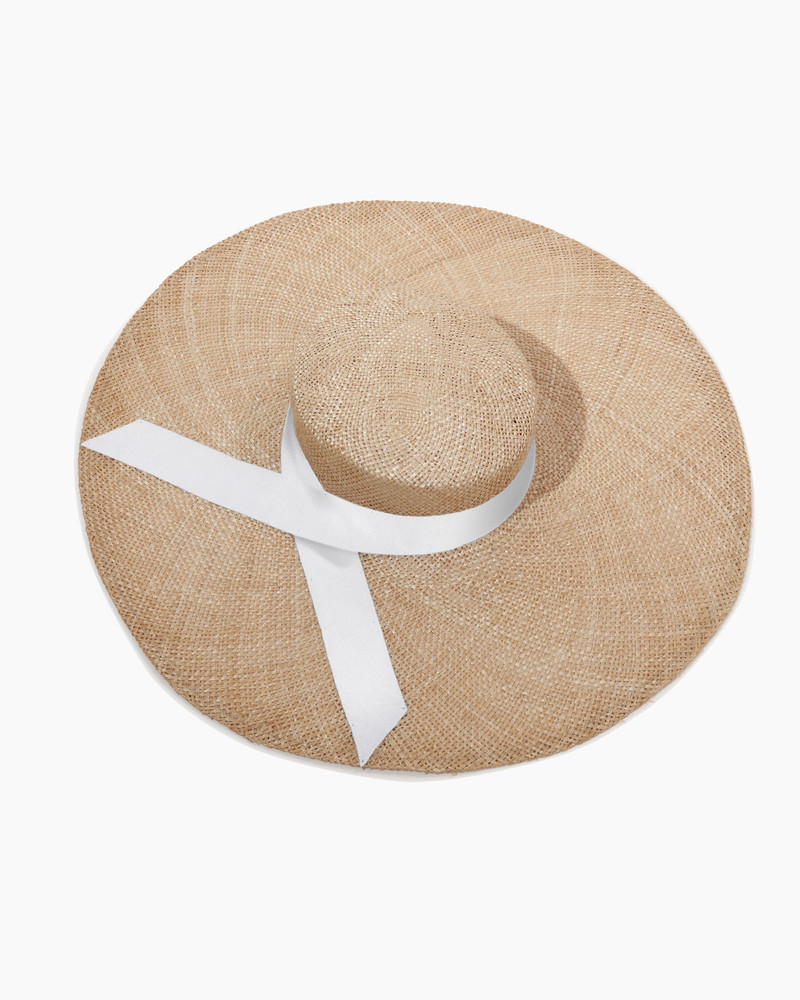 Raffia Ribbon-Tie Hat 1