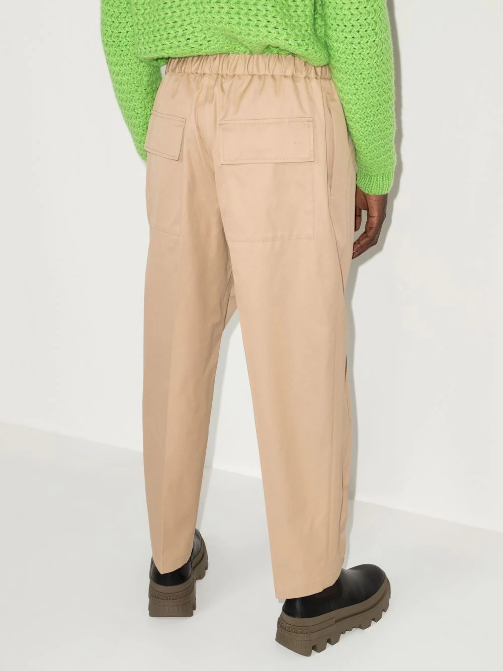 straight-leg cropped trousers - 3