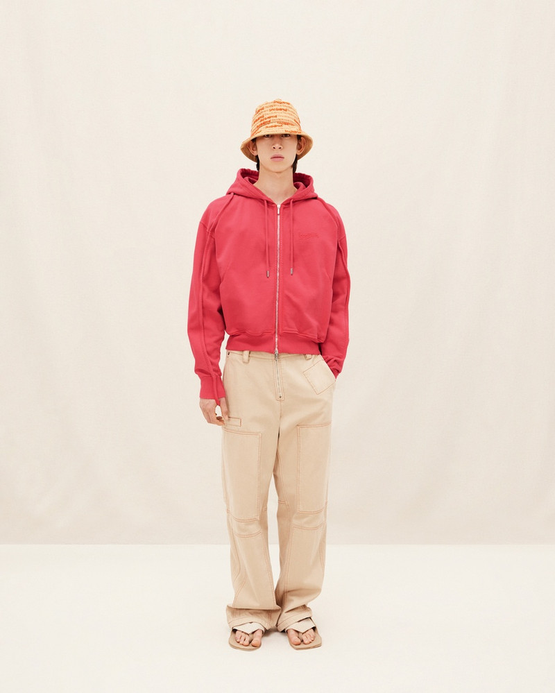 JACQUEMUS Le sweater Camargue zippe outlook