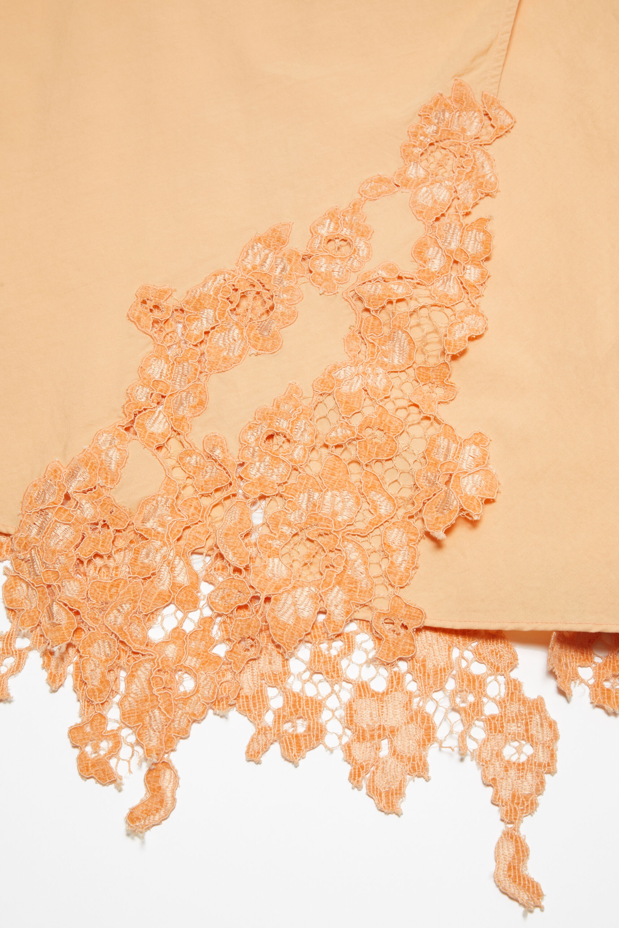 Lace wrap dress - Pastel Orange - 6