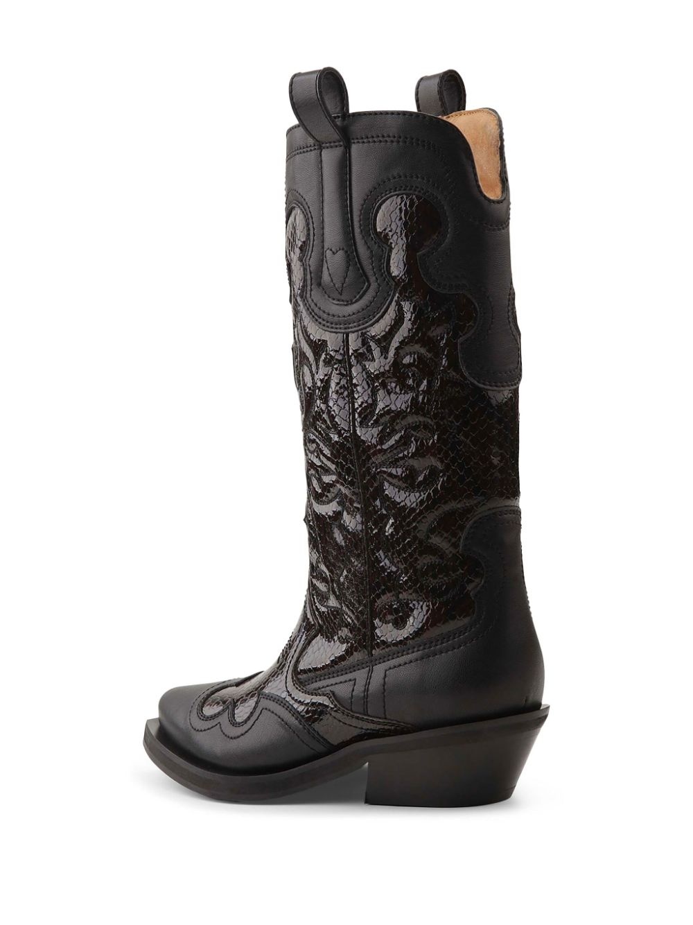 Western-style embroidered boots - 3