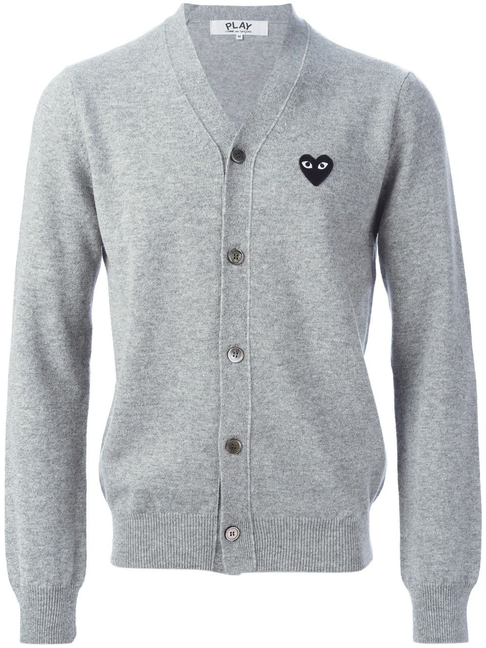 heart logo cardigan - 1