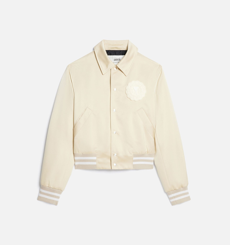 AMI Paris Ami de Coeur Patch Teddy Jacket outlook