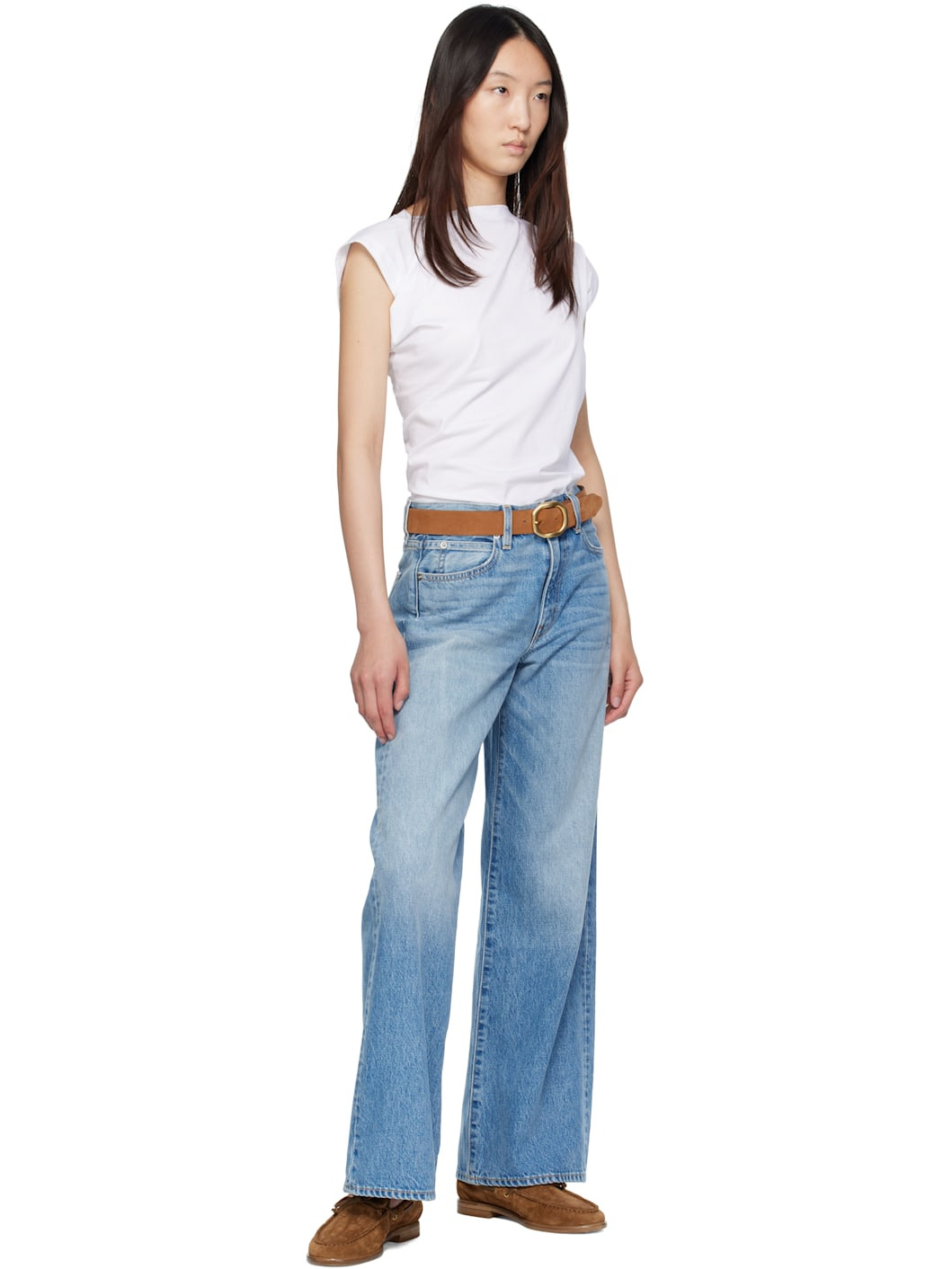 Tan Audrey Suede Belt - 2