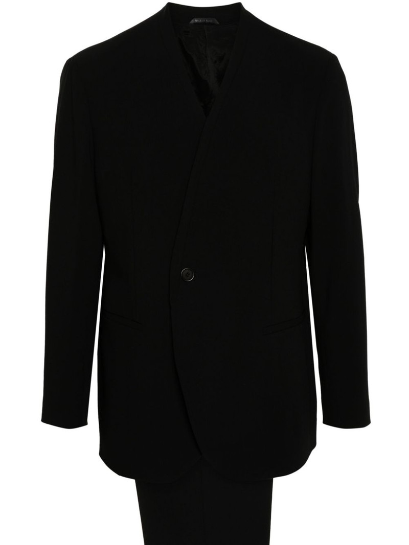 single-breasted virgin wool suit 1