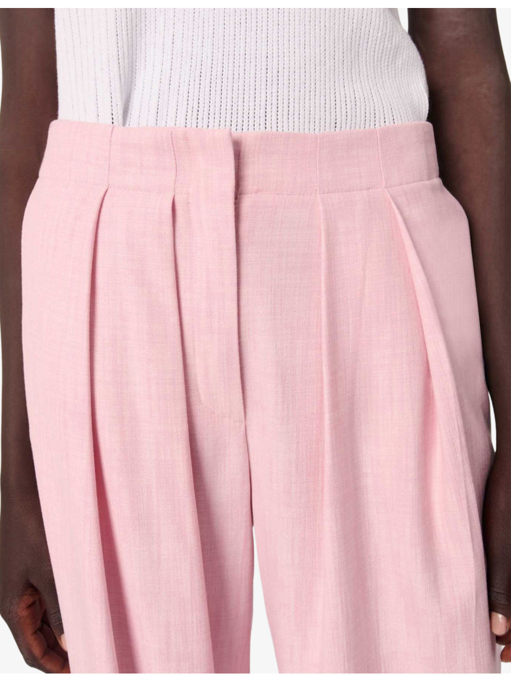 Wide-Leg Mid-Rise Stretch-Woven Trousers - 5