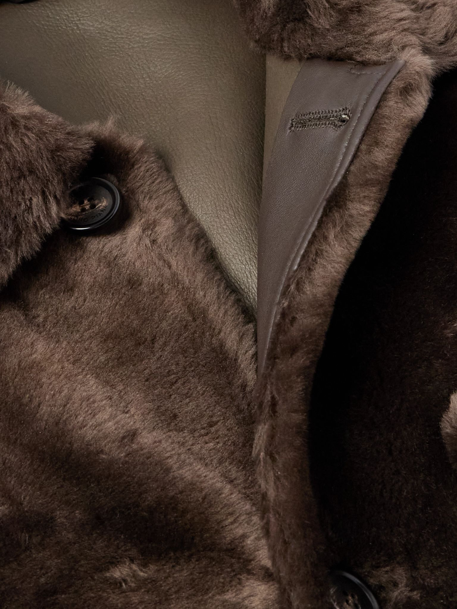Aldo Shearling Jacket Brown - 4