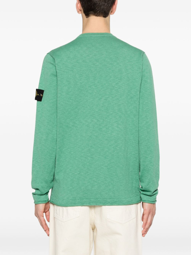 logo-patch crew-neck sweater 4