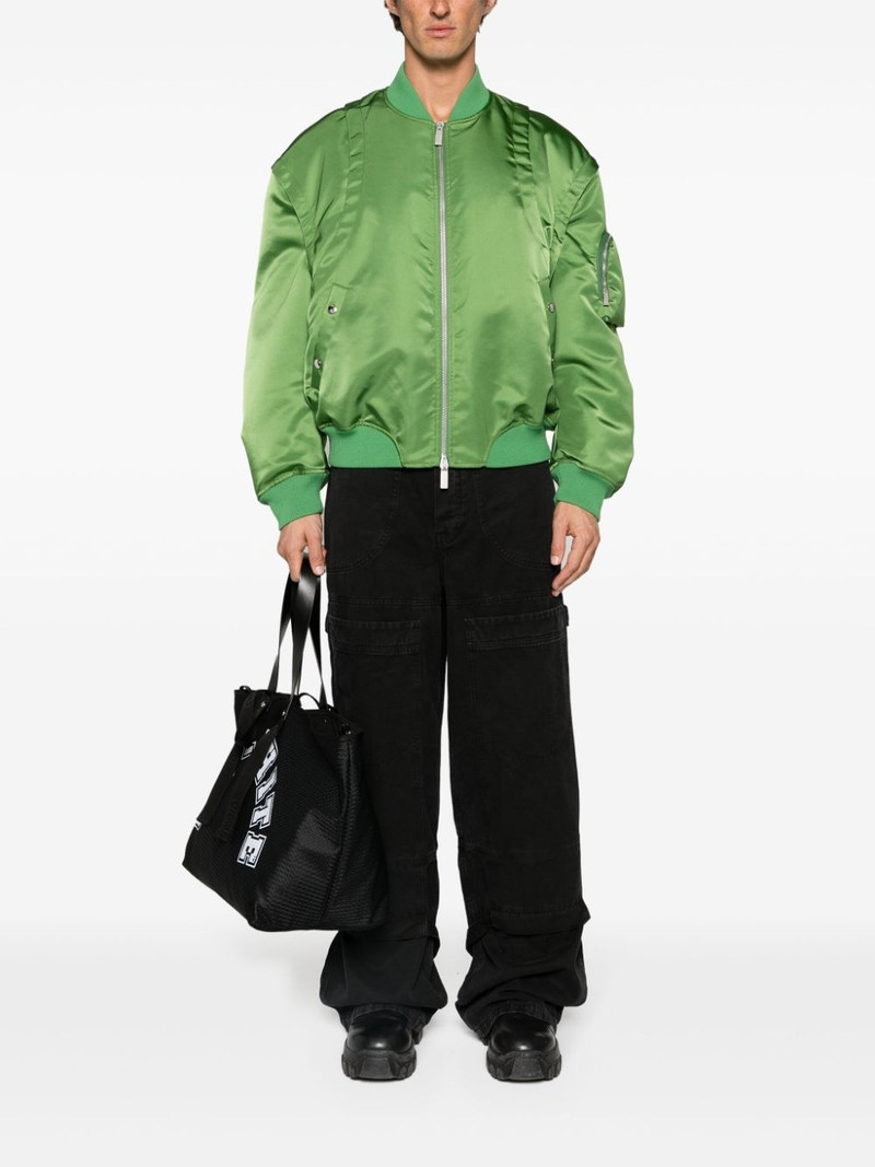 Off-White detachable-sleeves bomber jacket outlook