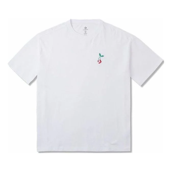 Converse Loose Fit Star Chevron Cherry Tee 'White' 10025237-A03 - 1