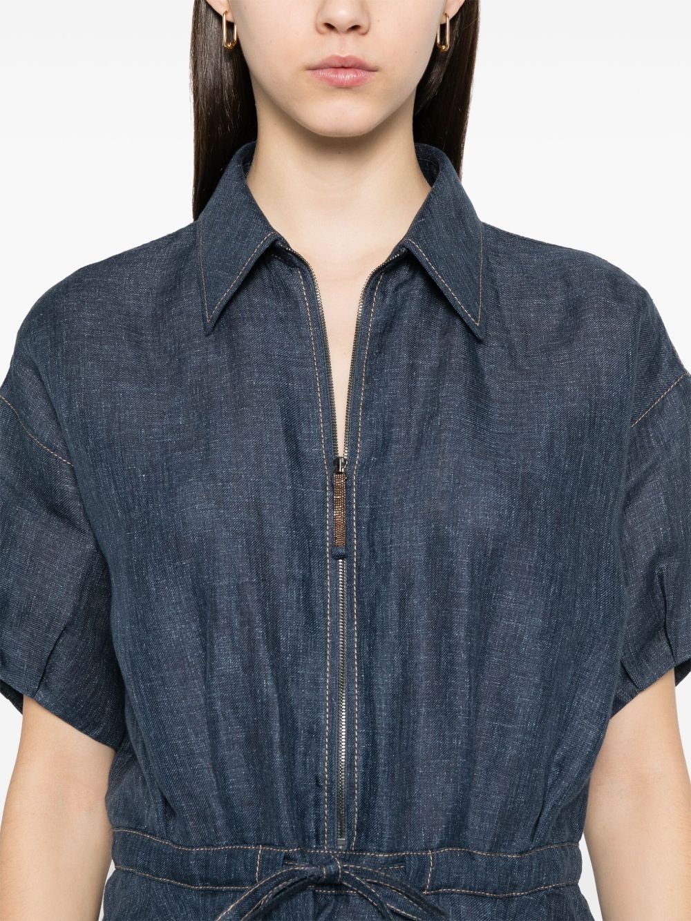 denim maxi dress - 5