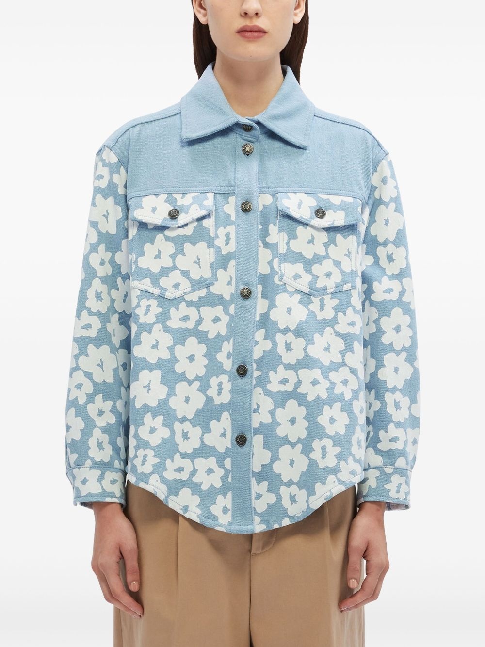 floral-print shirt - 3