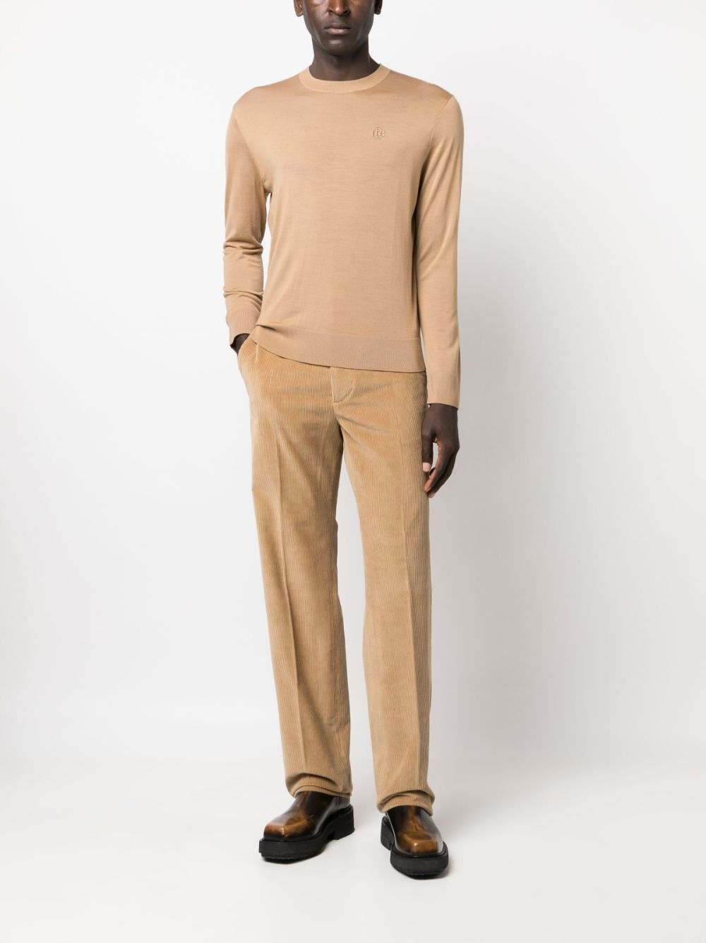 long-sleeved virgin wool sweatshirt - 2