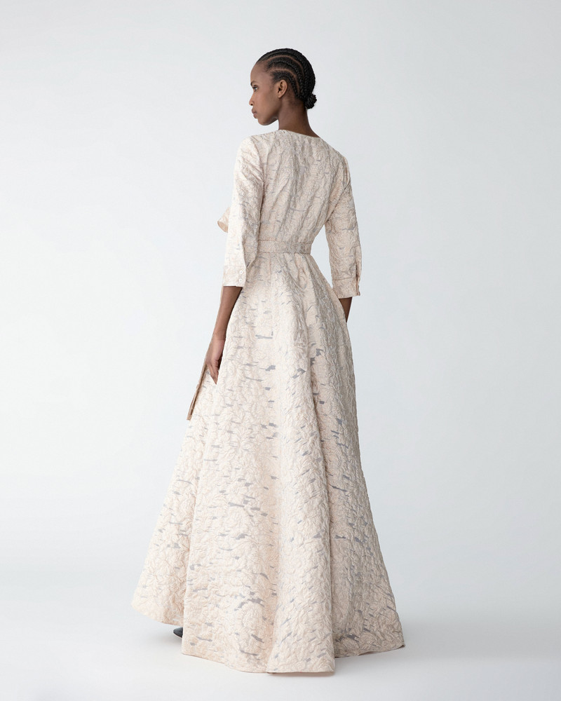 Fil Coupé Trench Gown 3