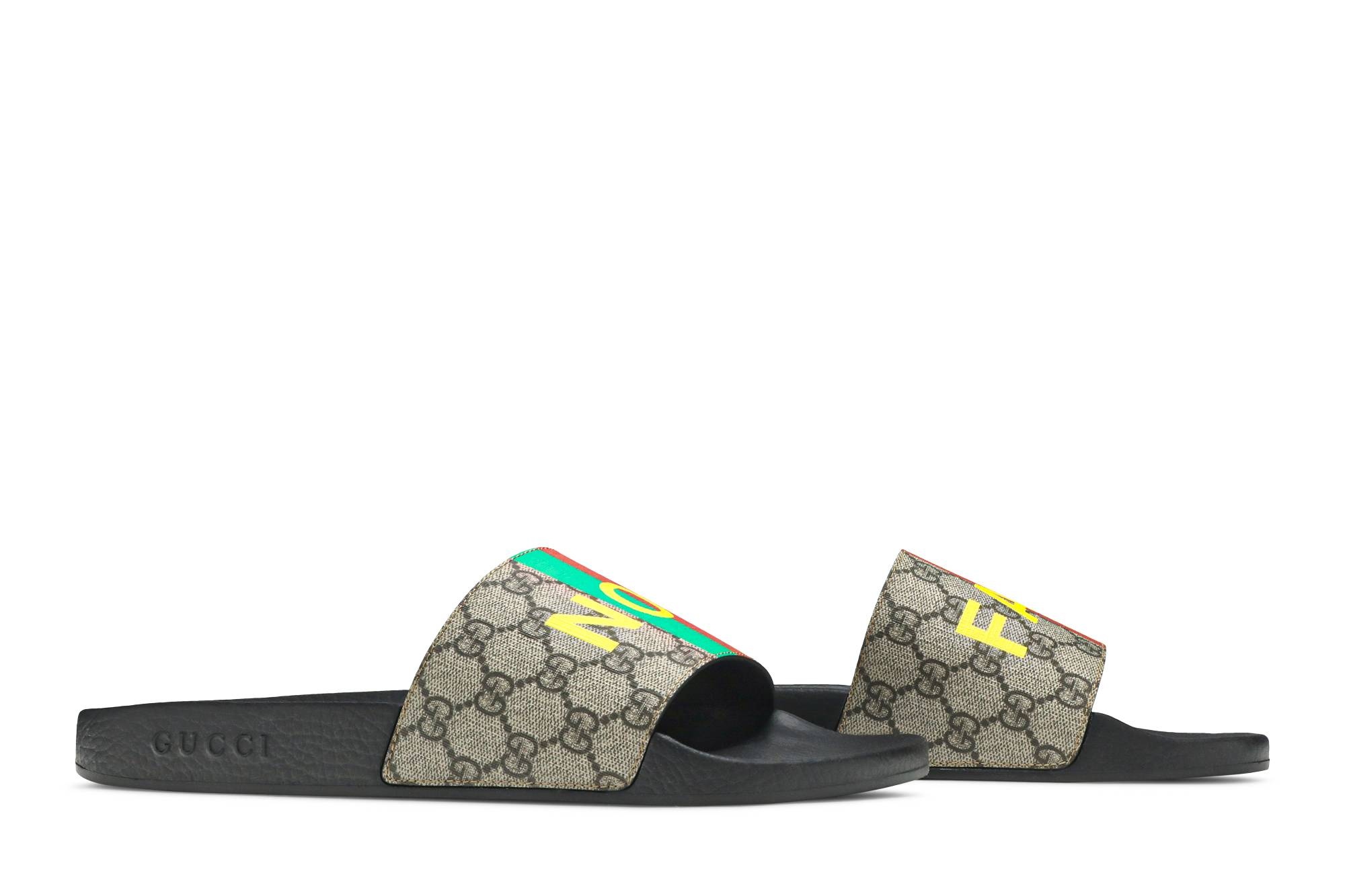 Gucci GG Supreme Slide 'Fake/Not' - 8