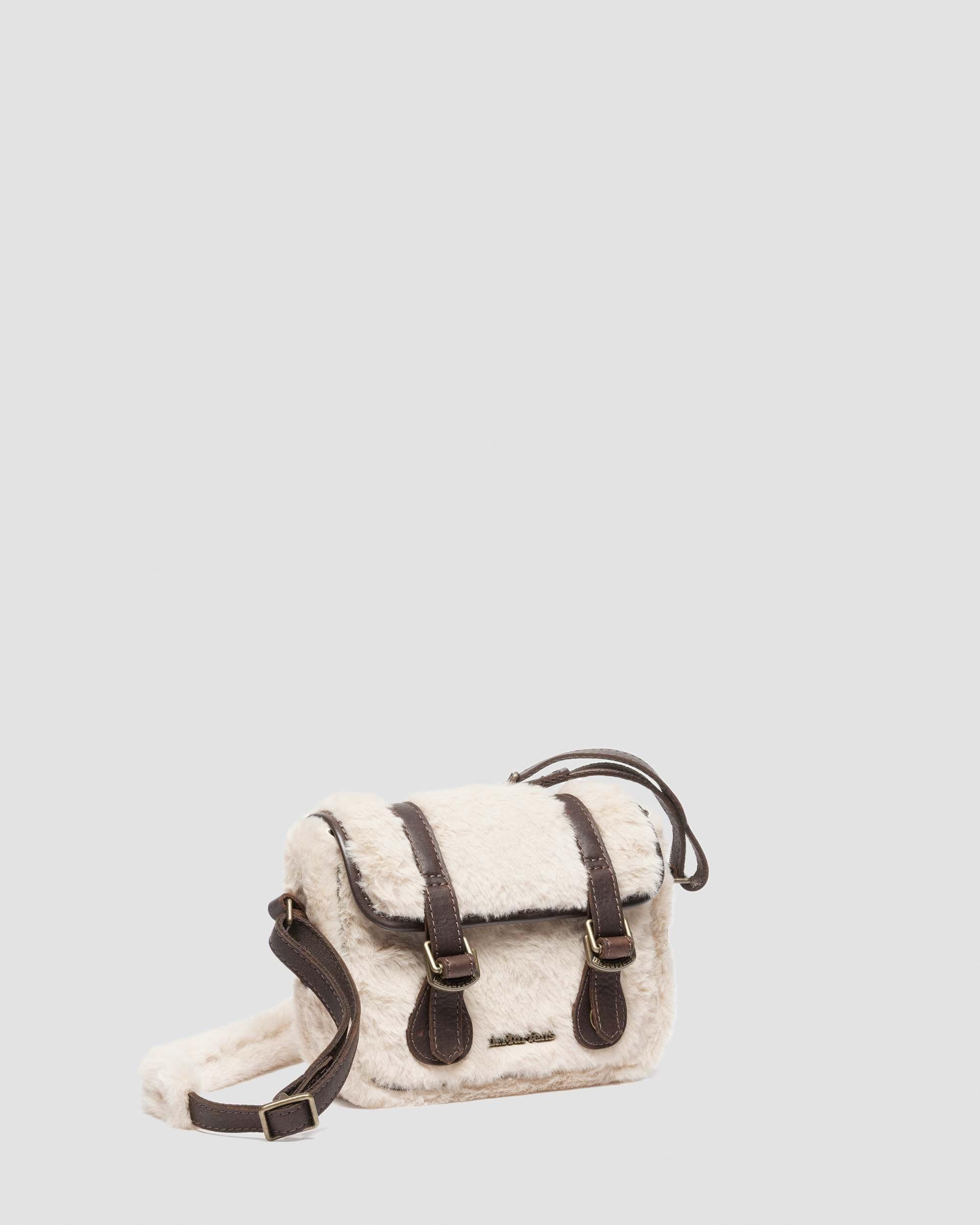 7 INCH SATCHEL Leather & Faux Fur Satchel - 6