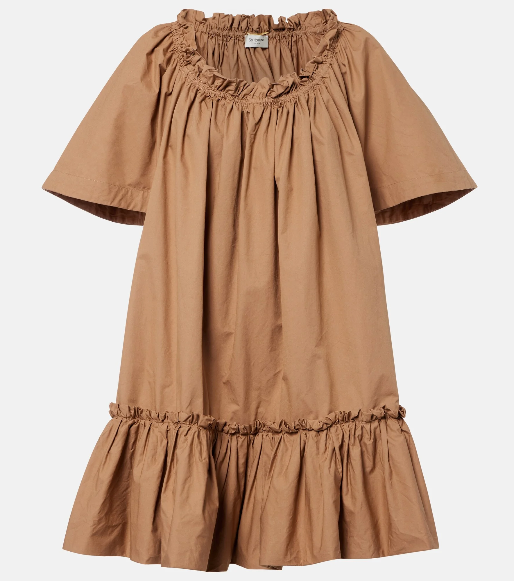 Ruffled cotton minidress - 1
