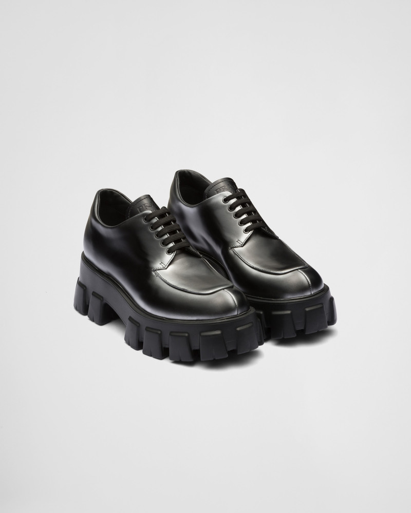 Monolith ombré brushed leather lace-ups - 1