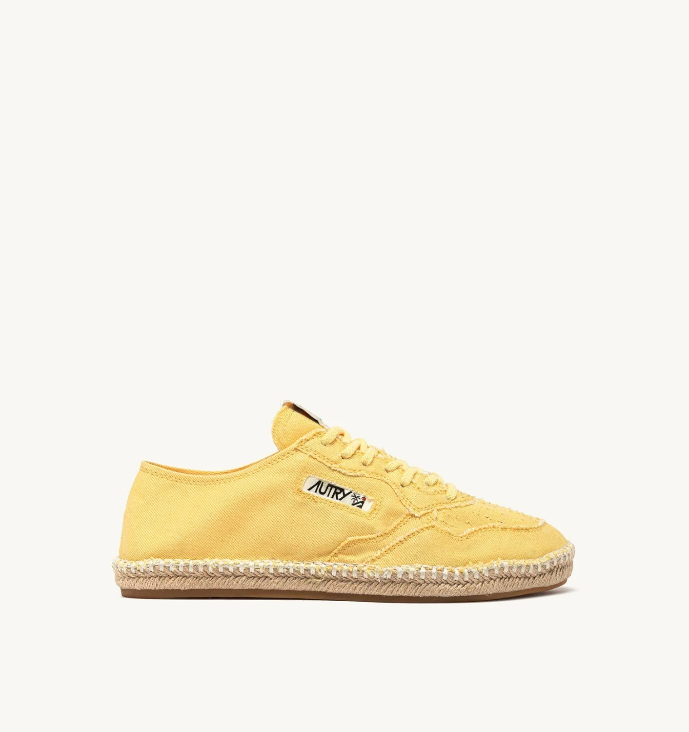 SANDY ESPADRILLES IN PASTEL YELLOW CANVAS - 1