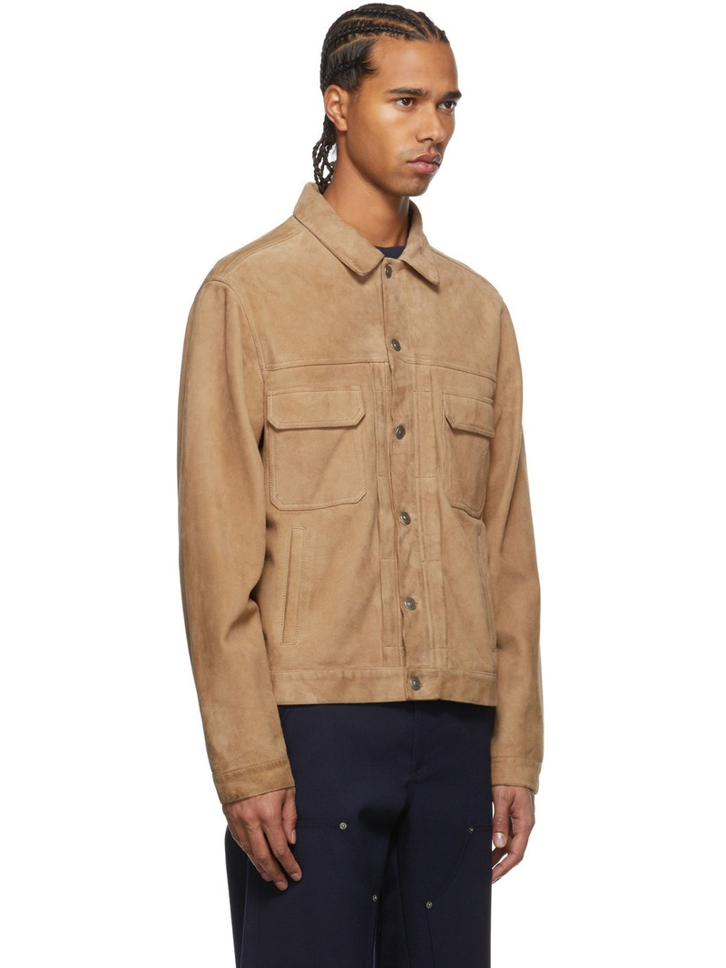 424 Beige Suede Jacket outlook