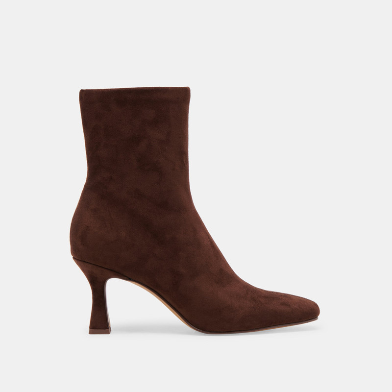 GLAMOR BOOTS DK BROWN STELLA SUEDE 1