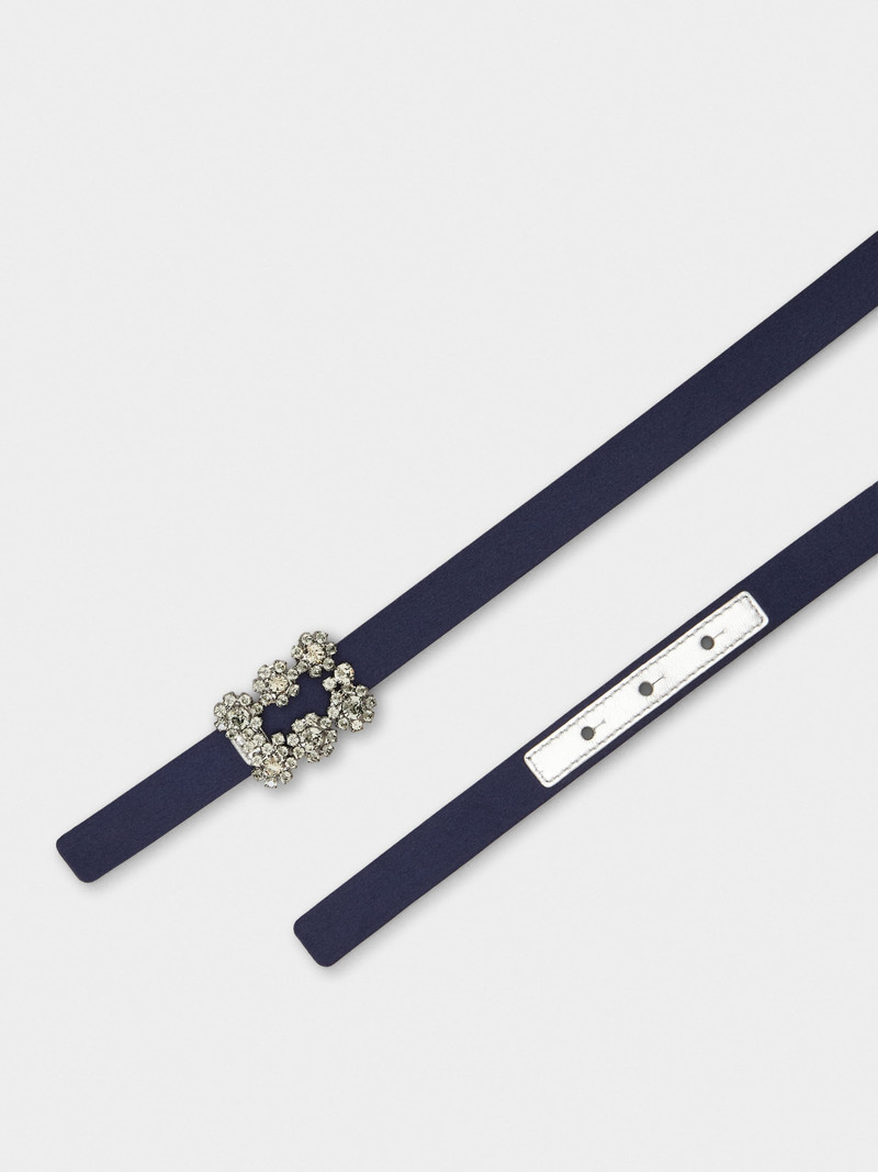 Roger Vivier Efflorescence Belt in satin outlook