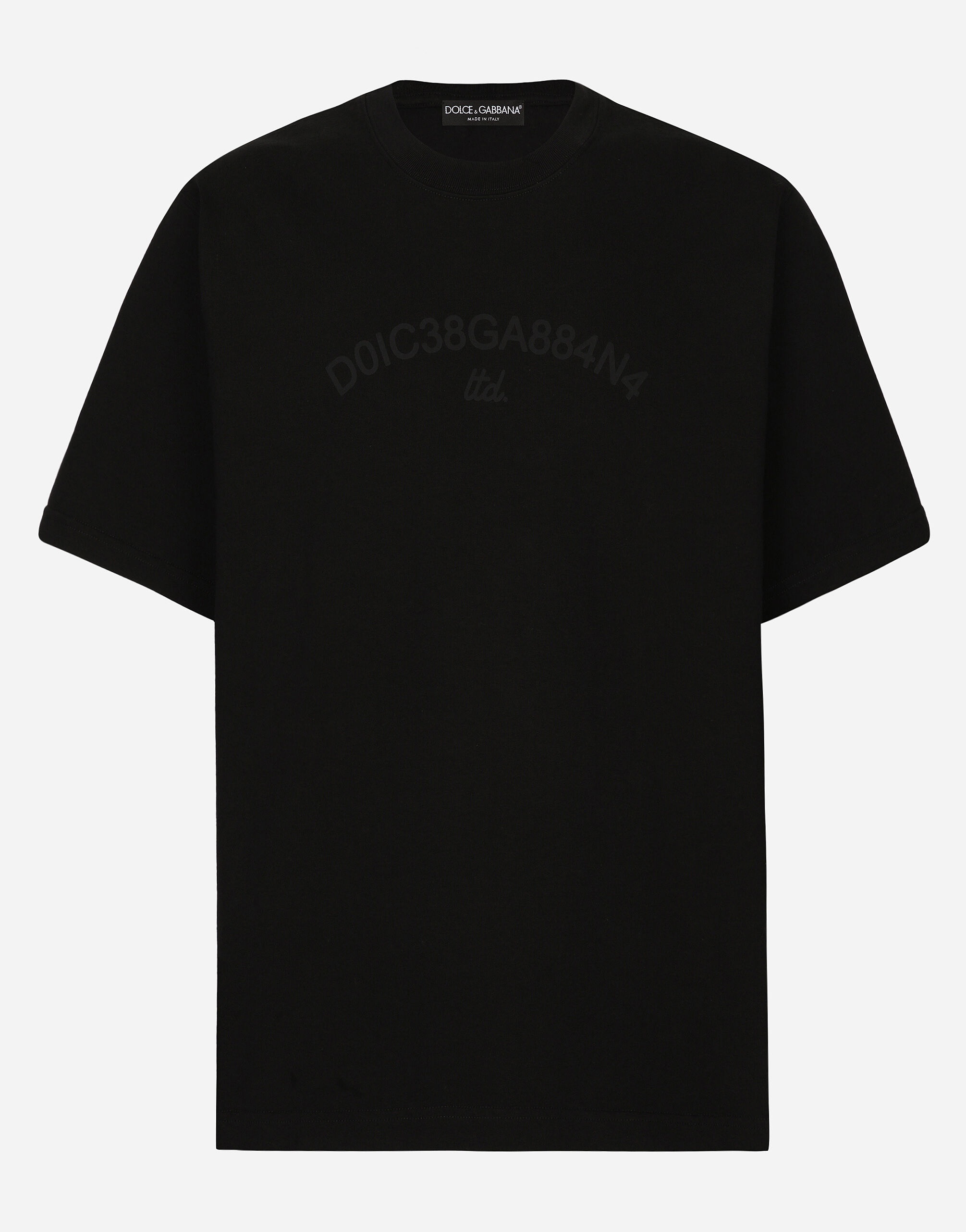 Cotton T-shirt with Dolce&Gabbana logo - 1