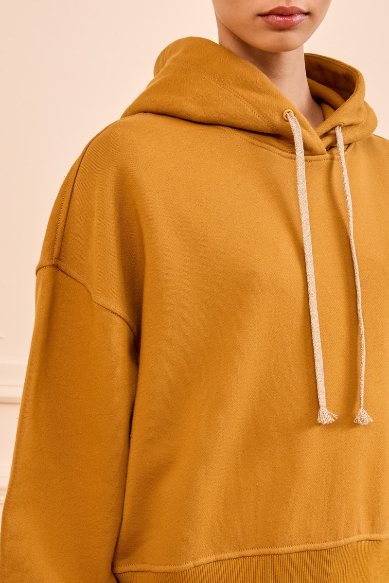 ULLA JOHNSON Mirelle Hooded Terry Pullover outlook
