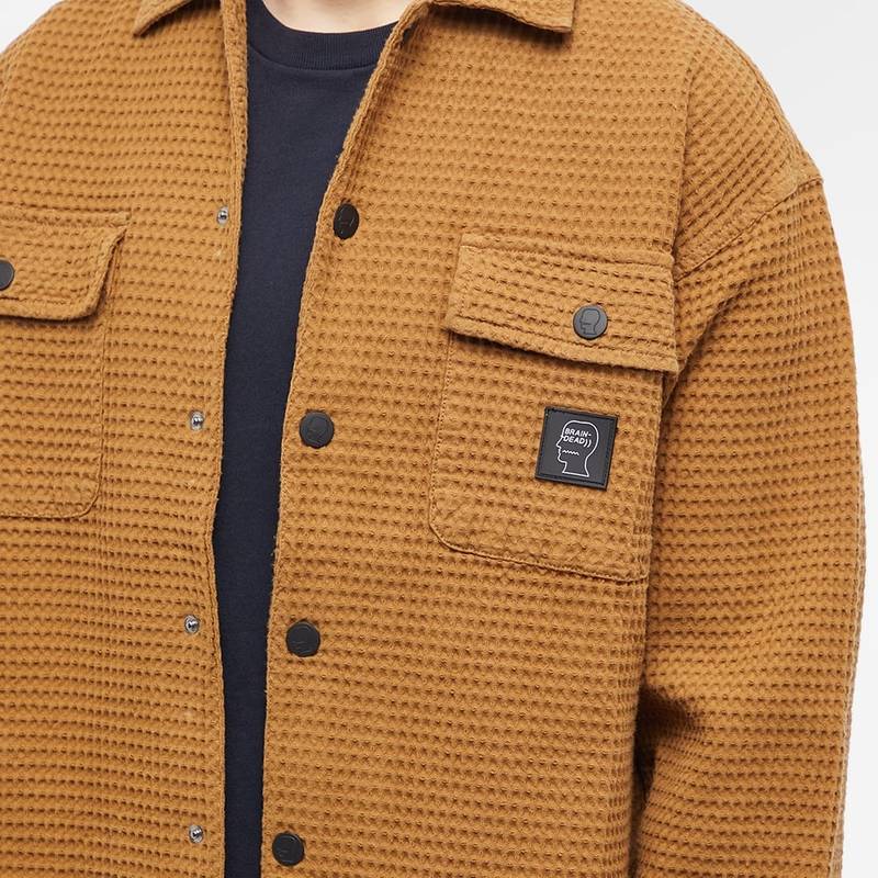 Brain Dead Waffle Snap Front Overshirt 5