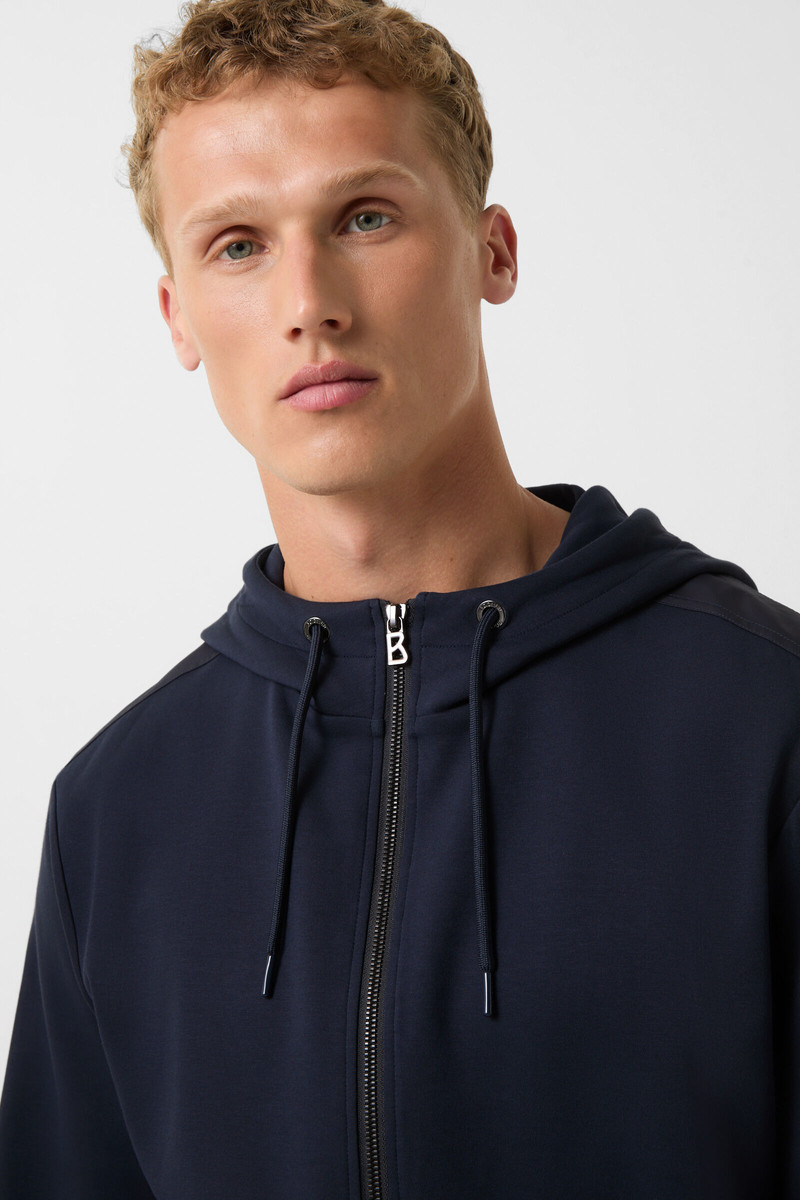 Steven jersey jacket in Navy blue 5