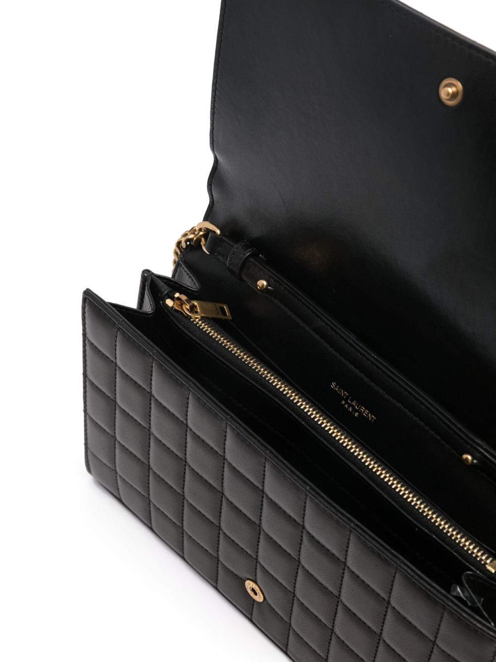 logo-plaque quilted purse - 5